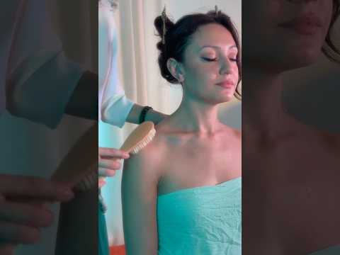 DRY BRUSHING Skin Massage ASMR Real Person #relax #sleep #massage #brushing #dry