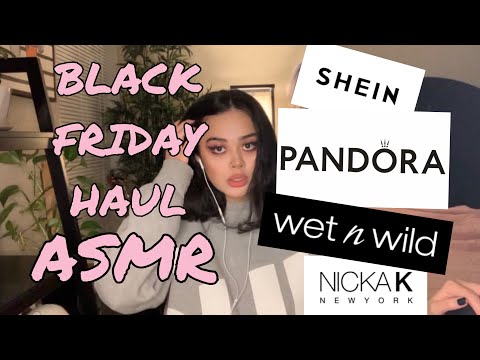 ASMR black friday haul, makeup & accessories 🛍💄💍💵