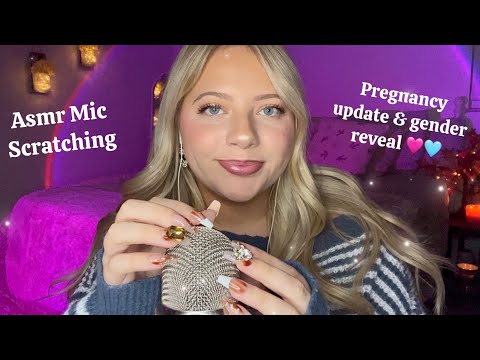 Asmr Mic Scratching - Pregnancy Updates & Gender Reveal 🩷🩵🩷🩵