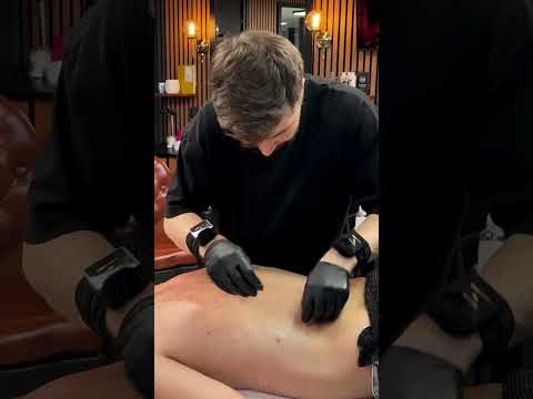 Watch more in the full video on the channel😁🔥 #asmr #barber #thebarbersarms #massage #asmrmassage