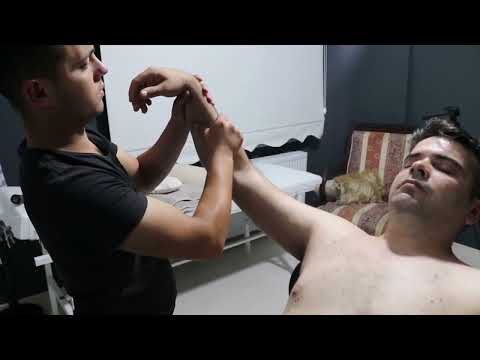 ASMR PROFESYONEL BARBER  Relax  Hair WASH HEAD FACE chest MASSAGE THERAPY #ASMR