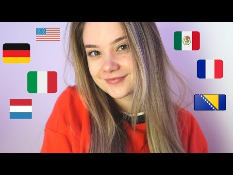 ASMR 7 LANGUAGES 7 TRIGGER WORDS! Italian, German, French, Spanish, Dutch, Bosnian Whispers