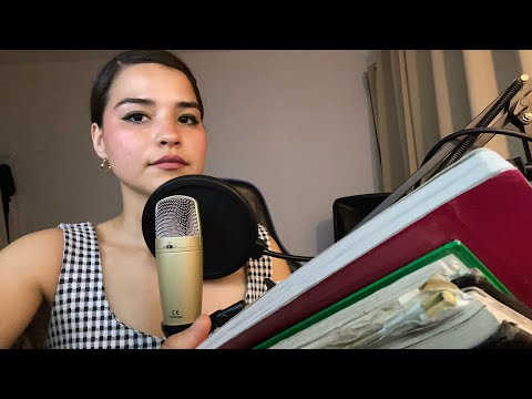 ASMR leyendo mis diarios en soft spoken