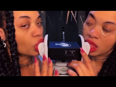 ASMR 👅💦EAR EATING & LICKING JEALOUS TWINS