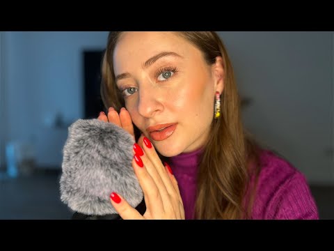 ASMR tingly trigger words for SLEEP (close up whispering, clicky mouth sounds)