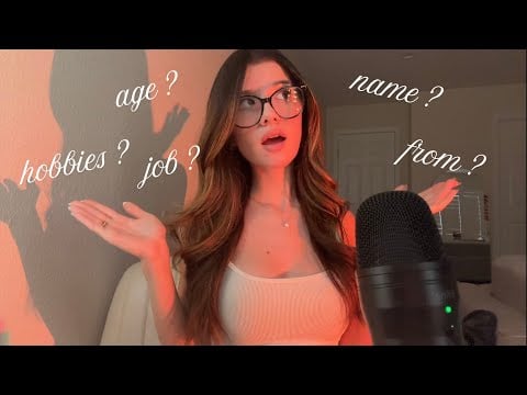 ASMR answering my MOST ASKED questions (age?, job?, real name?. etc…) {soft spoken, whisper ramble}
