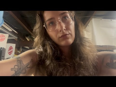 asmr fixing you up in the garage role play lofi semi chaotic glove