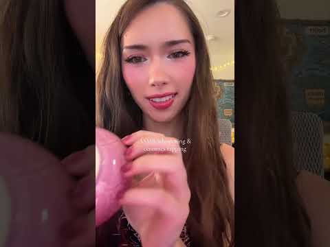 #ASMR whispering & ceremics tapping 🍥✨ what do you think of my new piece?