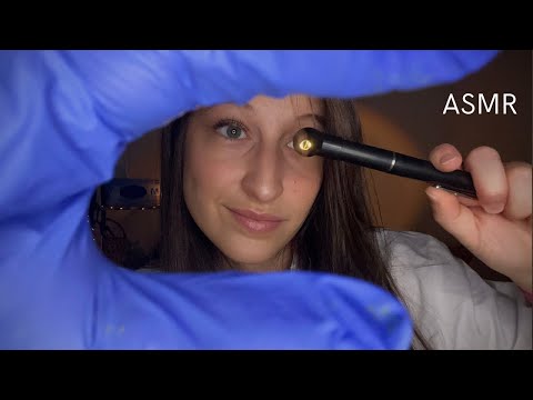 ASMR FR -👂🏼ROLEPLAY ORL - NETTOYAGE DE TES OREILLES (Gants, lumière, fiole en verre, pince, pchit..)