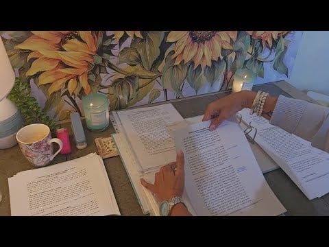 ASMR📜Document Sorting. Crinkly Plastic and Paper Sounds Soft Spoken. @LISASRELAXINGASMR-pb1gb