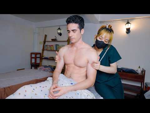 ASMR: Instant Sleep 😴 Vietnamese Back Neck Shoulder Massage
