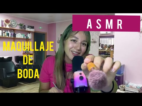 ASMR SOFT SPOKEN TE MAQUILLO PARA TU BODA ROLEPLAY