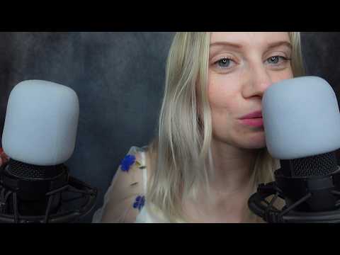 ASMR - Breathy Ear to Ear Whispers Personal Attention with Sponges
