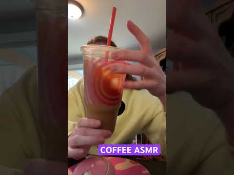 DUNKIN COFFEE ASMR #asmr #coffee #tapping