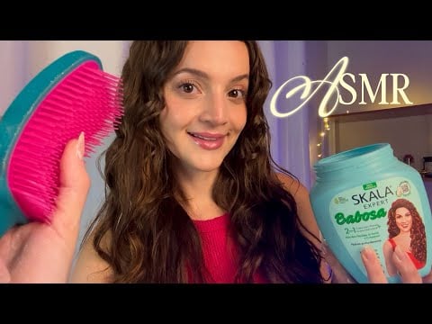 ASMR | FINALIZANDO SEU CABELO CACHEADO 