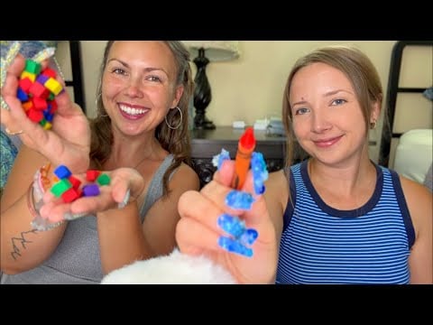 asmr/ our KIDS pick our triggers 🖍️🟨🧃