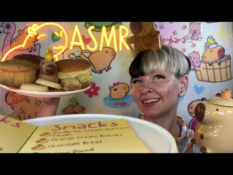 🍊 Capybara Café 🍊 ASMR Soft Spoken Roleplay for Sleep, Relaxation and Joy