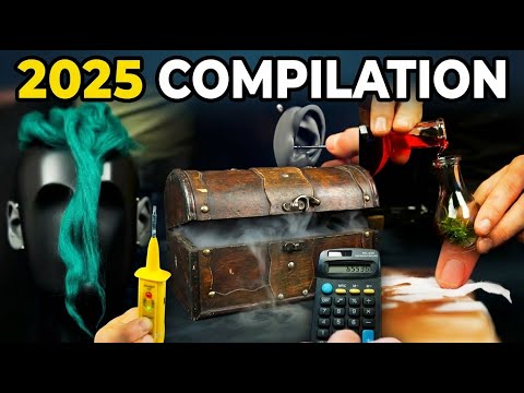 Lots of ASMR triggers - 2025 in one video