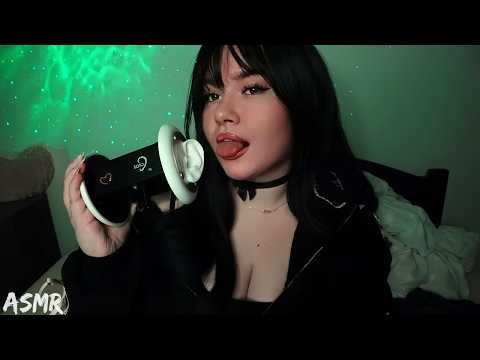 ASMR tongue swirling, mouth sounds at  MAX SENSITIVITY ♥️ 3Dio ear attention