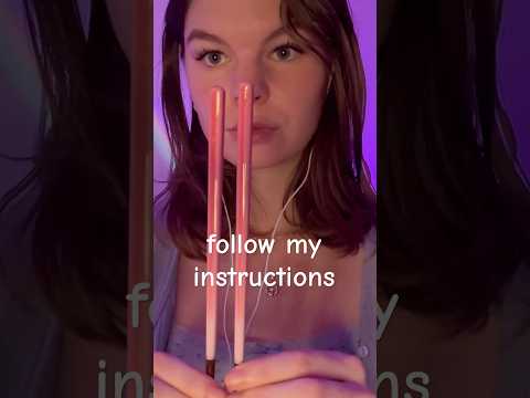 ASMR follow my instructions 😴 | relaxing focus triggers 💜 #asmr