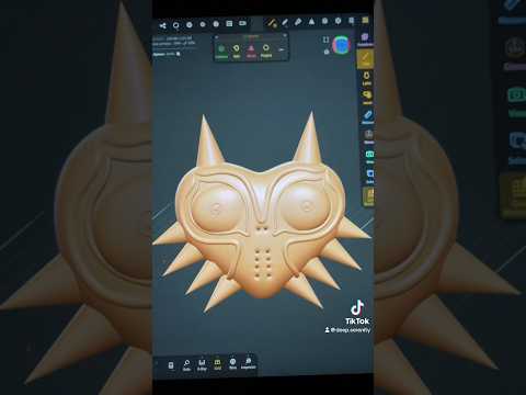 Majoras Mask Sculpt #nomadsculpt #art #3dprinting #majorasmask #zelda #legendofzelda