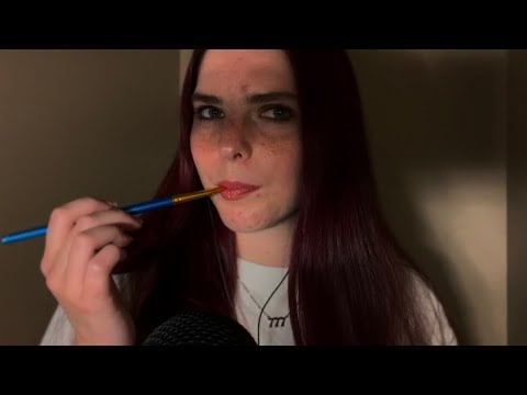 ASMR | Spit Painting You With A Paintbrush | MOUTH SOUNDS 👄| 