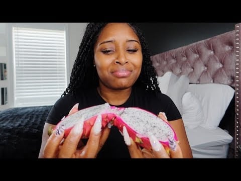 [ASMR] Juicy Dragon fruit Eating 🍴💦😋
