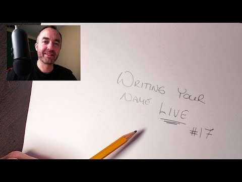 Writing your name for ASMR #17