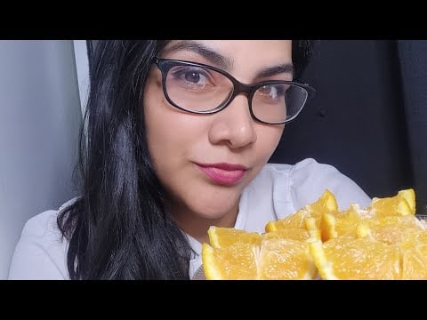 ASMR comiendo naranja con azúcar y tajin | Despidiendo el 2023