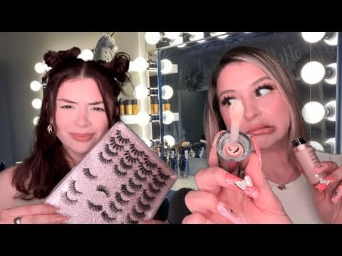 ASMR worst reviewed makeup artists do your bday makeup 🫣 fast & aggressive