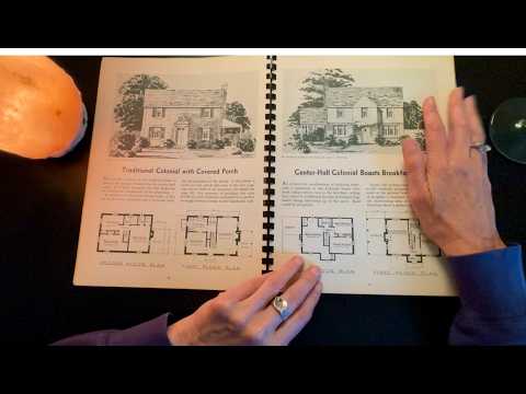 ASMR Looking at Vintage Home Plans