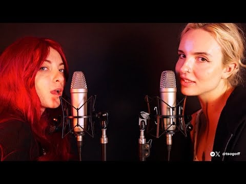 ASMR Vally + Elsa Mouth Sounds [High Sensitivity] for sleep (4K)