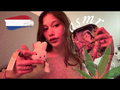 ASMR  ° ᡣ𐭩 . ° . haul from AMSTERDAM w/ tascam mouth sounds !