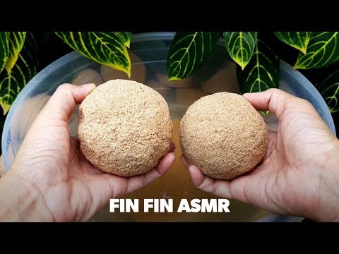 ASMR Beach Sand Balls Crumble in Water #266