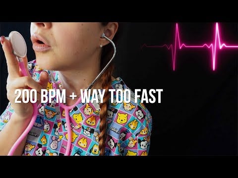 Insanely Fast Female Heartbeat + Dr Roleplay & Side Effects [ASMR]