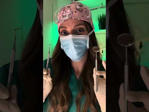 ASMR Relaxing Dentist Exam  #glovesasmr #asmrmedical