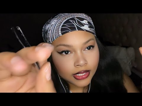 asmr| plucking your eyebrows (tweezing, plucking, shaping)