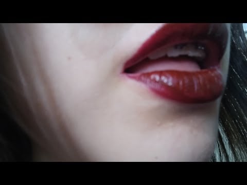 Asmr lens licking 