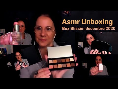 ASMR Français Unboxing  Box Blissim décembre 2020 🎧📦👝