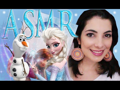 ASMR Kids:  Livro do FROZEN (Vídeo para da soninho e relaxar)