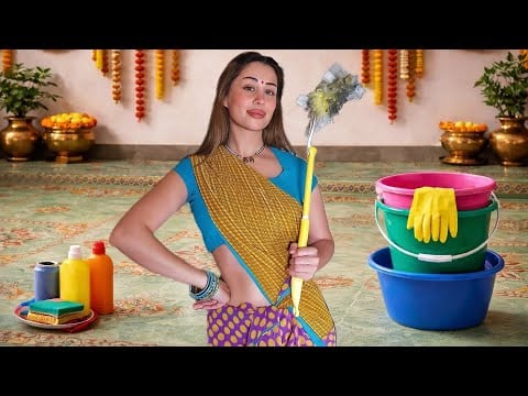 ASMR Indian Maid treats You like Family🇮🇳| Caring & Comforting●cleaning sounds relaxing for sleep 😴 