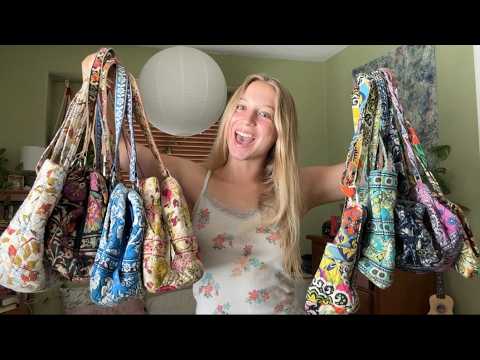 My Entire Vera Bradley Bag Collection (ASMR) 👜💗