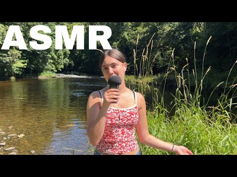 ASMR BACK AT THE RIVERRR!! ( we found a snake 😱)