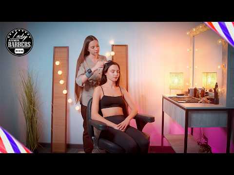 ASMR Head Massage with Tool by Barber Lady Sandra to Jana