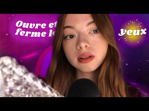 ~ ASMR FR ~ OUVRE et FERME les YEUX 🫣 (suis mes instructions) #asmr #asmrfr