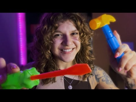 ASMR CONSERTANDO O SEU ROSTO 🤨 Toques na tela, medidas, ferramentas, etc
