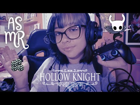 ASMR  Tentando Relaxar Com Hollow Knight - Sons de controle e chuva 🎮💤