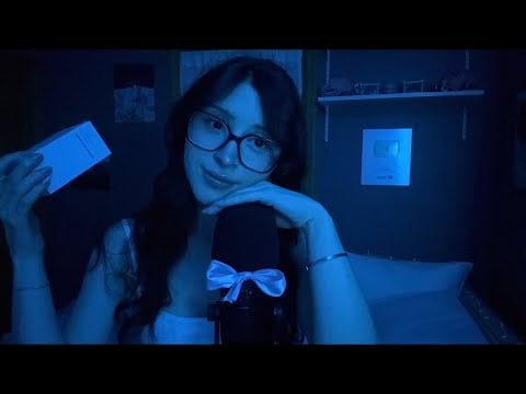 ASMR Cozy Sleepiness ☁️ ⋆˙⟡ tingly whispers, tapping, hand sounds, scarf on mic 🧸