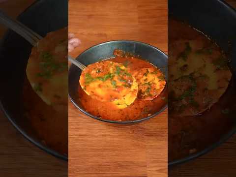 🔥 ASMR Unique Egg Curry | Special Masala Twist | Satisfying Cooking Sounds #shorts  #asmr