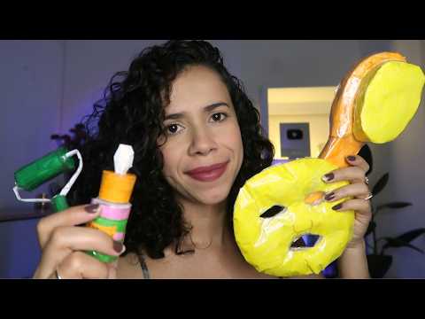 ASMR |🧴🍃Skincare com Squishes de Papel🧴🍃 | Sono imediato